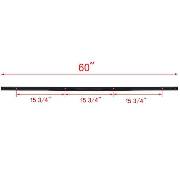 120 in. Antique Bronze Bent Strap Sliding Barn Style Door Hardware Track (2-Set) 120 in. Antique Bronze Bent Strap Sliding Barn Style Door Hardware Track (2-Set)