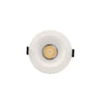 3/4 in. New Construction or Remodel White Dimmable Canless Recessed LED Kit with Adjustable Color Changing Technology
