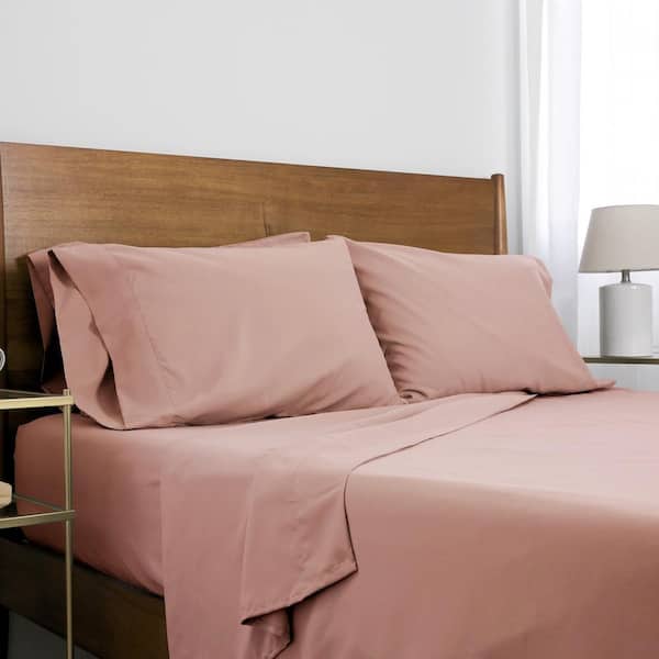 SOUTHSHORE FINE LINENS Deep Pocket 4-Piece Peach Microfiber Twin XL Sheet Set