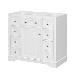 36 in. W x 18 in. D x 33.4 in. H Bath Vanity Cabinet without Top in White