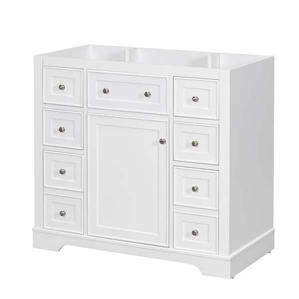 36 in. W x 18 in. D x 33.4 in. H Bath Vanity Cabinet without Top in White