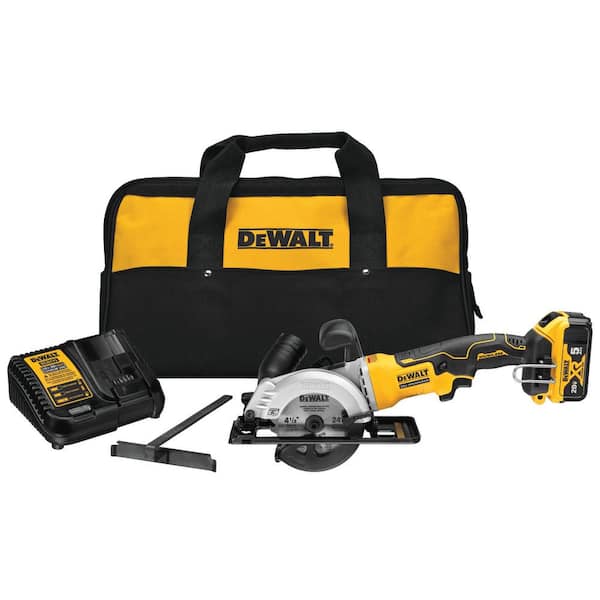 DEWALT ATOMIC 20V MAX Cordless Brushless 4-1/2 in. Circular Saw with (1) 20V 5.0Ah Battery and Charger
