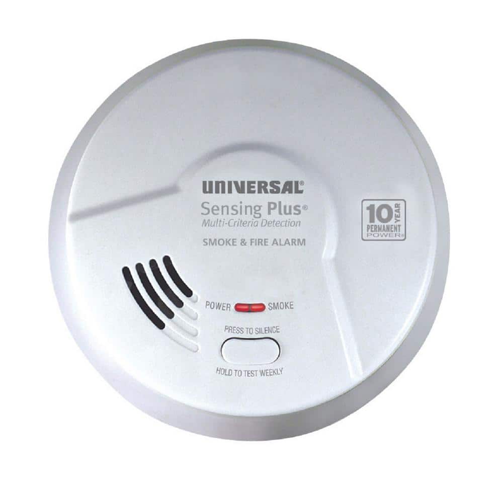Universal Security Instruments 10-Year Sealed, Battery Operated, 2-In-1 Smoke and Fire Detector, Multi-Criteria Detection -  AMI3051SB