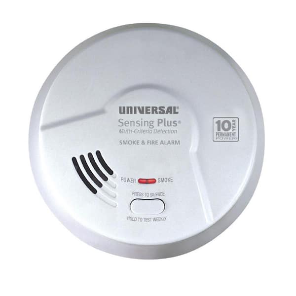 Universal Security Instruments 10-Year Sealed, Battery Operated, 2-In-1 Smoke and Fire Detector, Multi-Criteria Detection