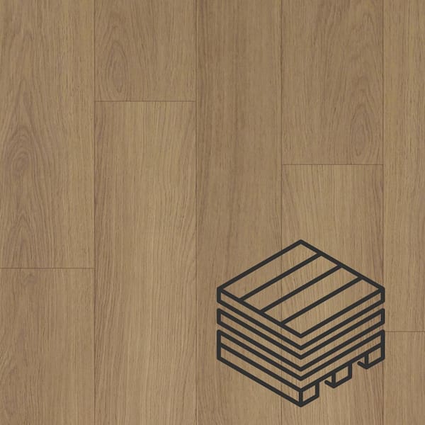 Dekorman Proteco+ Walnut Oak EIR 12mm T x 6.41 in. W Uniclic HDF AC4 Waterproof Laminate Wood Flooring (848 sq. ft./pallet)