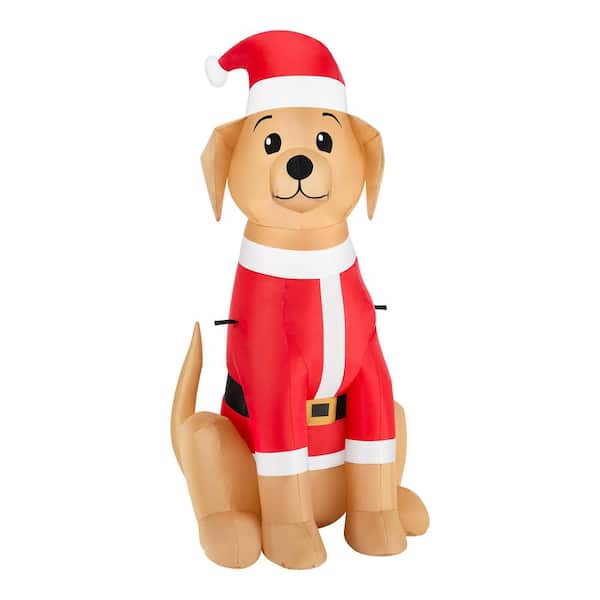 3.5 ft LED Golden Retriever Airblown Inflatable