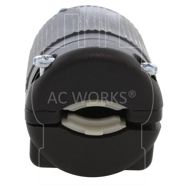 3-Pack Nema 5-15P 15A 125V 3-Prong Rewirable AC Plug – DIY Replacement Plug, Black