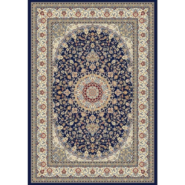 Home Decorators Collection Nicholson Blue/Ivory Doormat 2 ft. x 4 ft. Indoor Area Rug