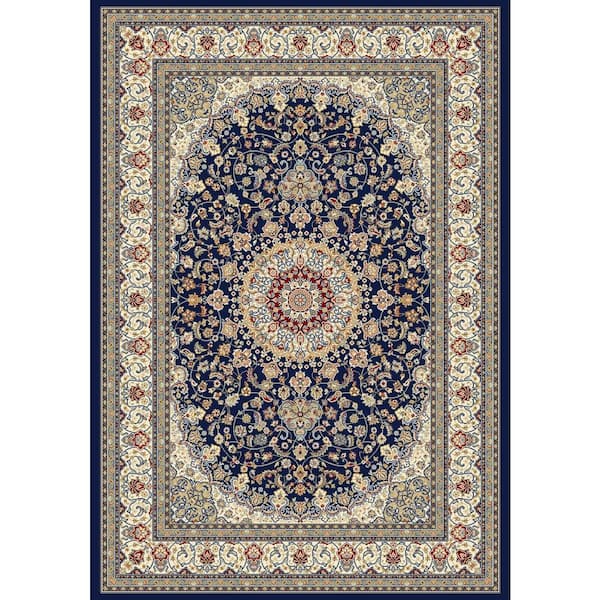 Home Decorators Collection Nicholson Blue/Ivory 9 ft. x 13 ft. Indoor Area Rug