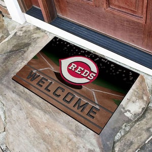 MLB - Cincinnati Reds 18 in. x 30 in. Rubber Door Mat