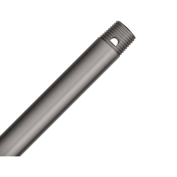 Hunter 12 in. Brushed Slate Extension Downrod for 10 ft. ceilings