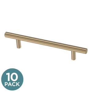 5-1/16 in. (128 mm) Champagne Bronze Cabinet Drawer Bar Pull (10-Pack)