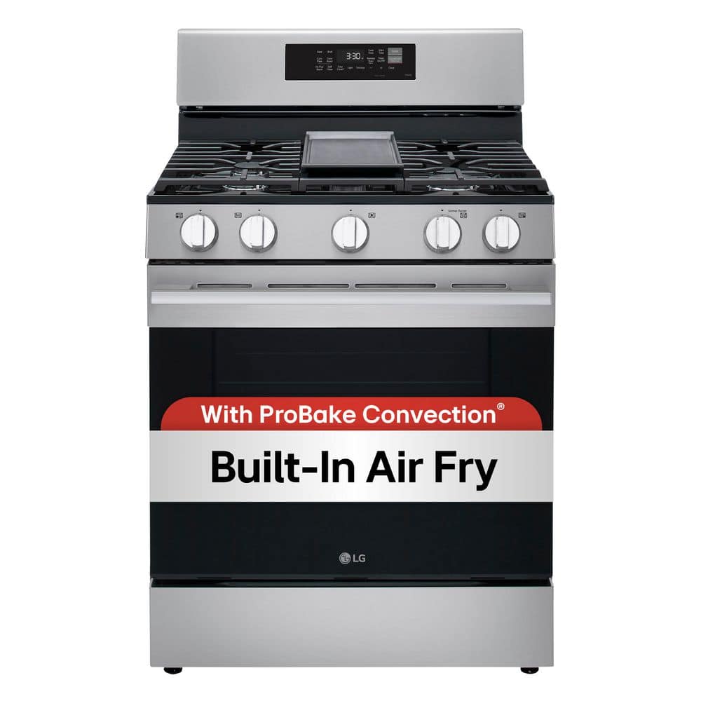 LG 30 in., 6.3 cu. ft. Smart ProBake Convection 5-Burner Gas