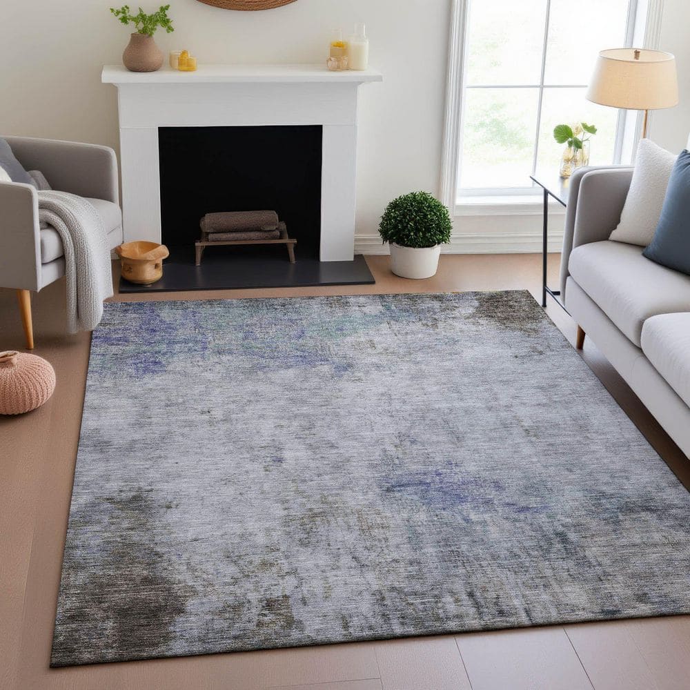 Mayfield Premium Machine Washable Abstract AMF1232 Brown 8 ft. x 10 ft. Area Rug price history on PriceWatchPro