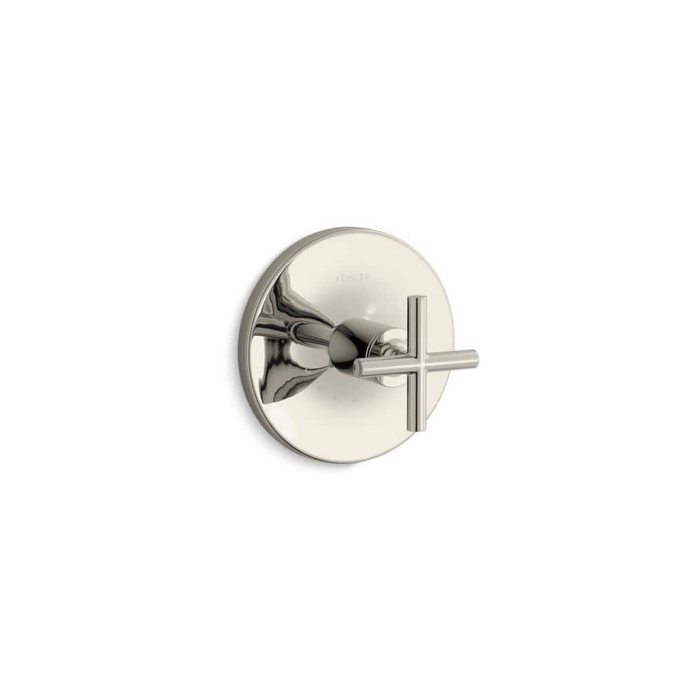 Purist 1-Handle Trim Kit with Cross Handle for Transfer Valve in Vibrant Polished Nickel (Valve Not Included) price history on PriceWatchPro