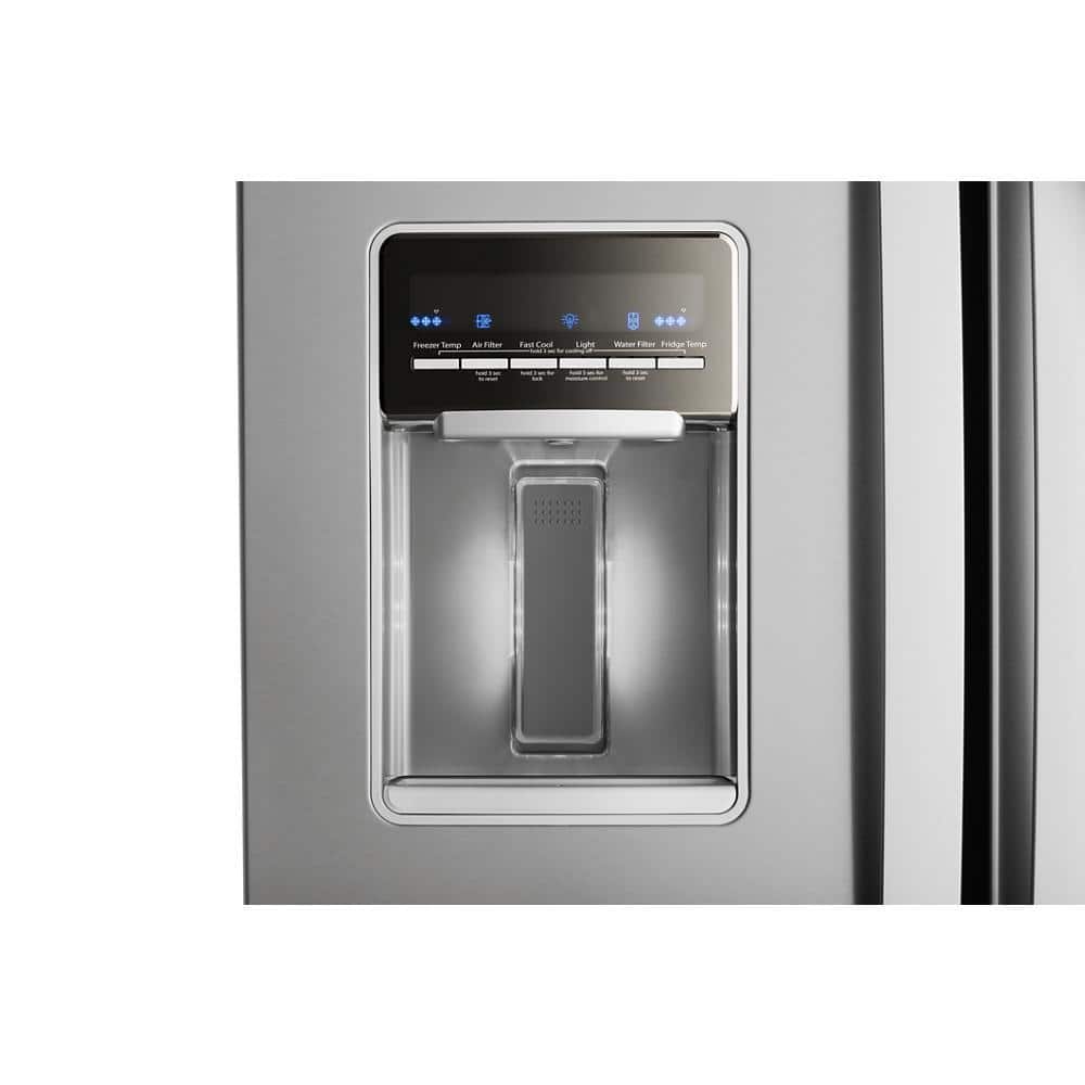 Whirlpool 30" Stainless Steel French Door Refrigerator with Water Dispenser