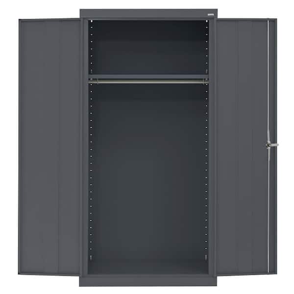 Sandusky 36 in. W x 72 in. H x 24 in. D 24-Gauge 2-Shelf Steel