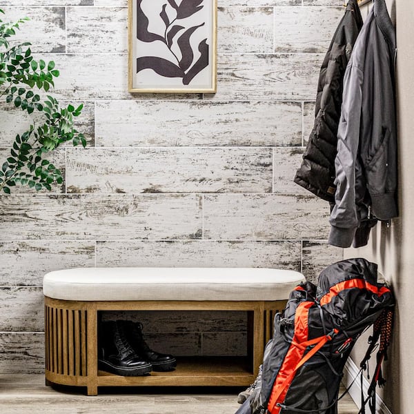 Vintage Lace 8 in. x 36 in. Matte Porcelain Wood Look Floor and Wall Tile (14 sq. ft./Case)