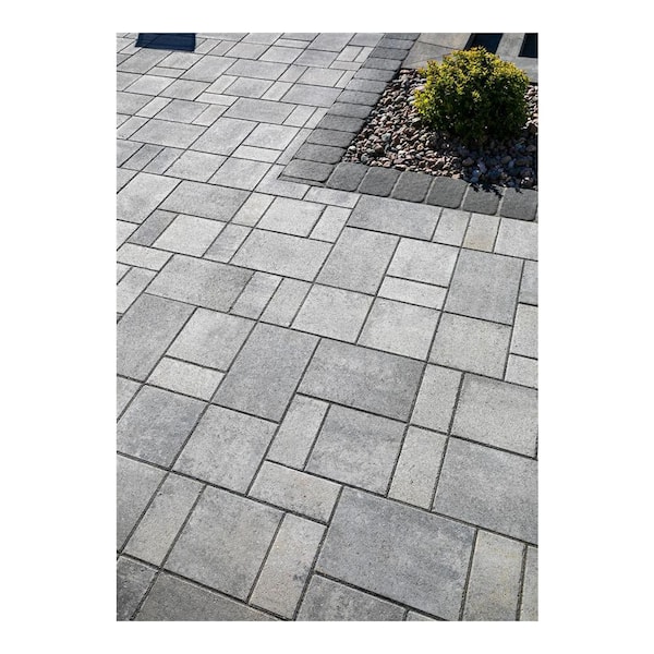 interlock Reno 14.75in.x 9.875 in.x 2.375 in. Rectangle Beechwood Face Mix Concrete Paver Pallet (114-pieces/70.5 sq. sf./Pallet)
