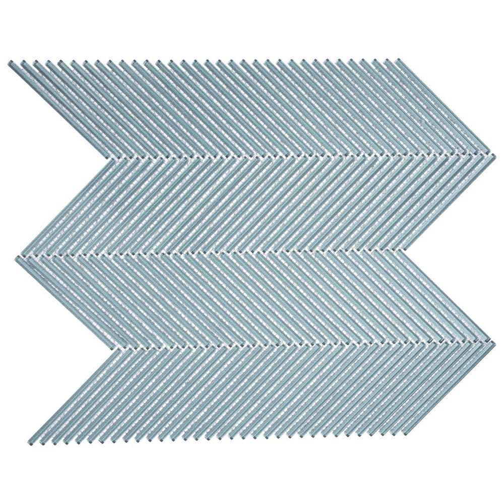 Ramfield Revoire 3/16 in. x 4.5 in. Polished Glass Chevron Mosaic Wall Tile (5.05 sq. ft. /Case) price history on PriceWatchPro