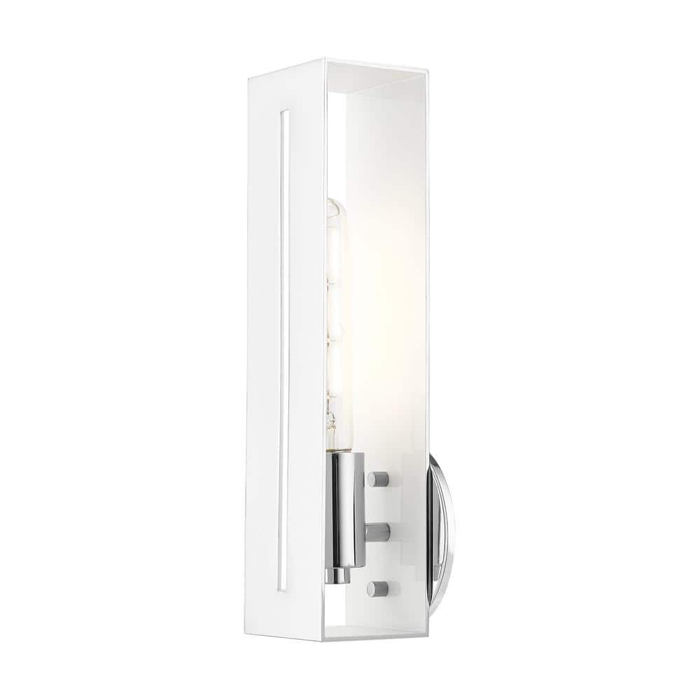 Polished Chrome Modern Dimmable Wall Sconce