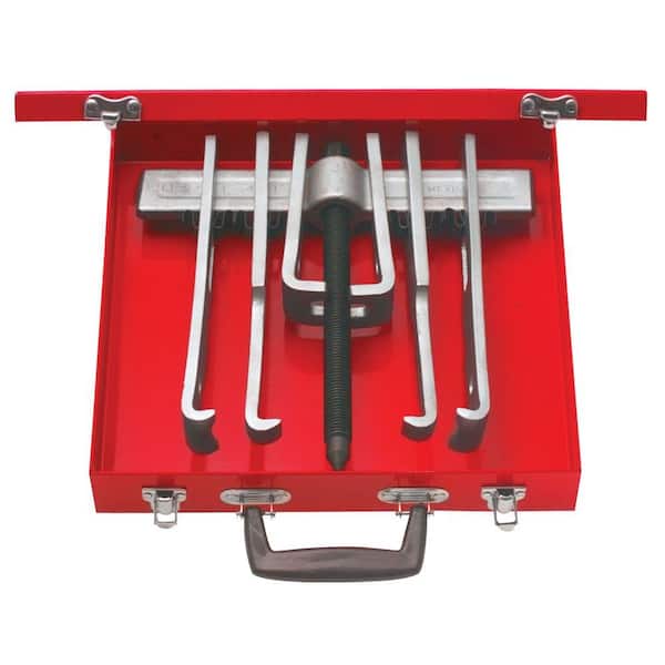 URREA 12 Piece Cased Set of 10 Ton Arm Pullers with Jaws 4234B The  Home Depot