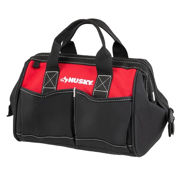 Husky 12 in 4 Pocket Zippered Tool Bag HD60012-TH - The Home Depot