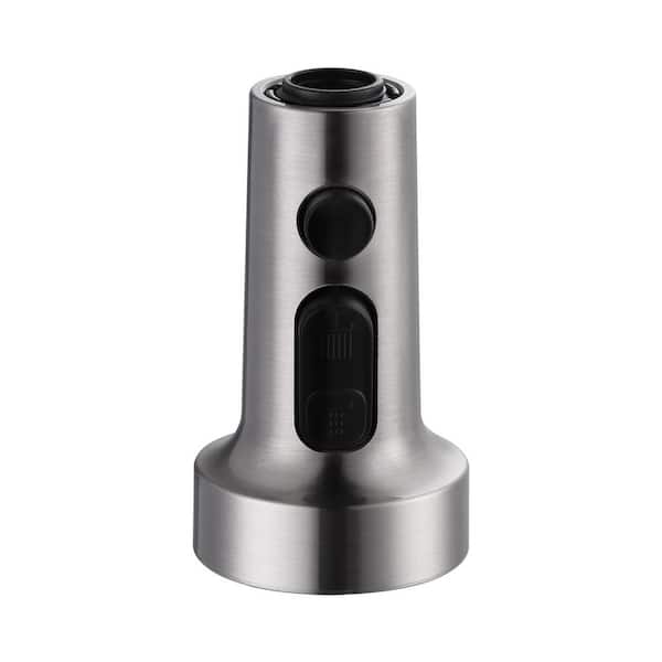 VEVETTA 3 Function Kitchen Faucets Head Replacement with 9-Adapters in Brushed Nickel