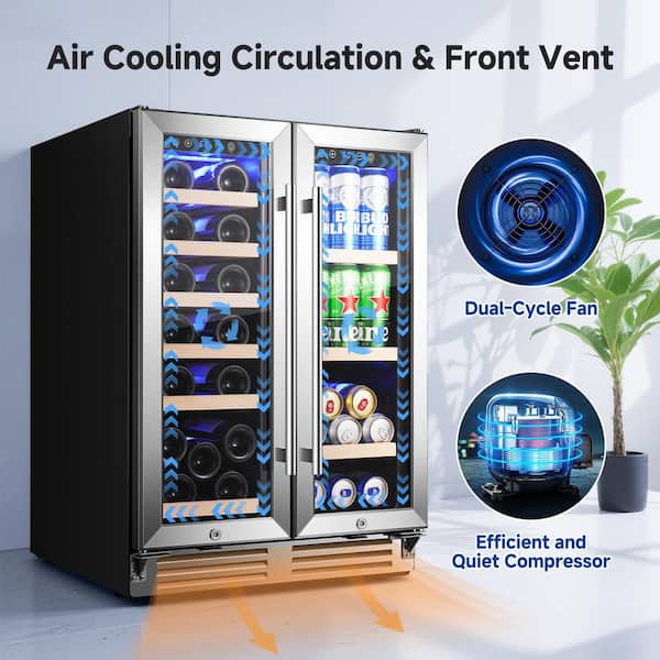 Dellonda Baridi 28 Bottle Wine Cooler - Elegant Storage Solution