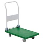 250 lb. 30 in. x 18 in. Plastic Platform Truck with Folding Handle