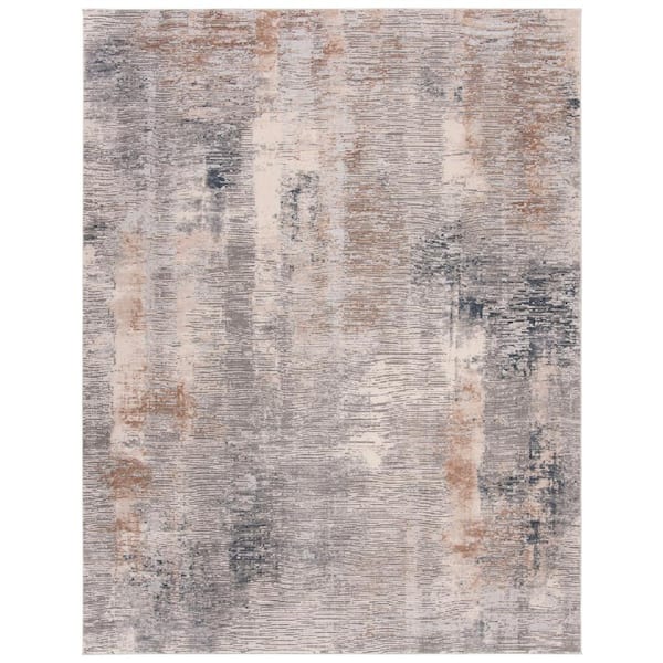 SAFAVIEH Invista Cream/Gray 8 ft. x 10 ft. Abstract Area Rug
