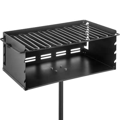 Black Portable Table &  Floor Compact 13.5'' Charcoal Barbecue BBQ Outdoor Grill 