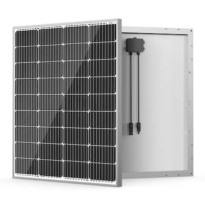100-Watt 12 Volt 9BB Cell Monocrystalline Solar Panel 23% High Efficiency Module Compact Design for RV Camping