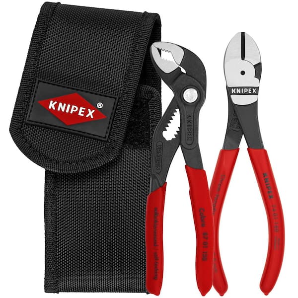 KNIPEX 2-Piece Mini Pliers In Belt Pouch 74 01 160 And 87 01 125