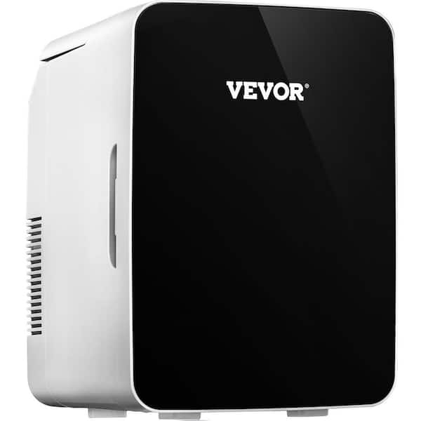 VEVOR 0.35 cu. ft. Mini Fridge in Black Lightweight Compact Refrigerator without Freezer Bedroom Office Car Dorm Skincare
