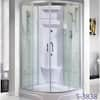 Lavish 37-1/2 in. x 37-1/2 in. x 82 in. Corner Drain Corner Shower ...