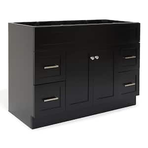 Hamlet 48 in. W x 21.5 in. D x 34.5 in. H Freestanding Bath Vanity Cabinet Only in Black