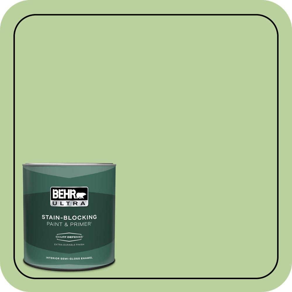1 qt. #P380-4 Four Leaf Clover Extra Durable Semi-Gloss Enamel Interior Paint & Primer price history on PriceWatchPro