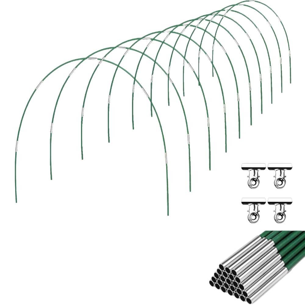 60PCS (10 Sets) 8FT Garden Hoops for Raised Beds – Rust-Free Fiberglass Support Poles for Insect Mesh & Freeze Cover price history on PriceWatchPro