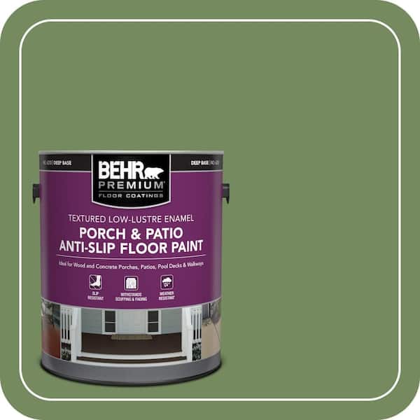 BEHR PREMIUM 1 gal. #M380-6 Fern Canopy Textured Low-Lustre Enamel ...