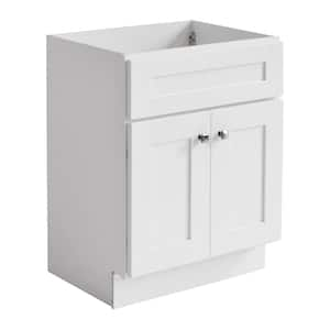 Brookings 30 in. Bathroom Vanity without Top in White, Fully Assembled