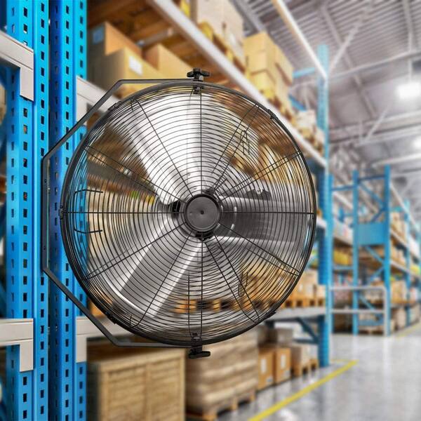 thumbnail interactive-video image 1 of Simple Deluxe 24 Inch 3 Speed Industrial Wall Mounted Fan – For Warehouse, Greenhouse, Workshop 1 of 2