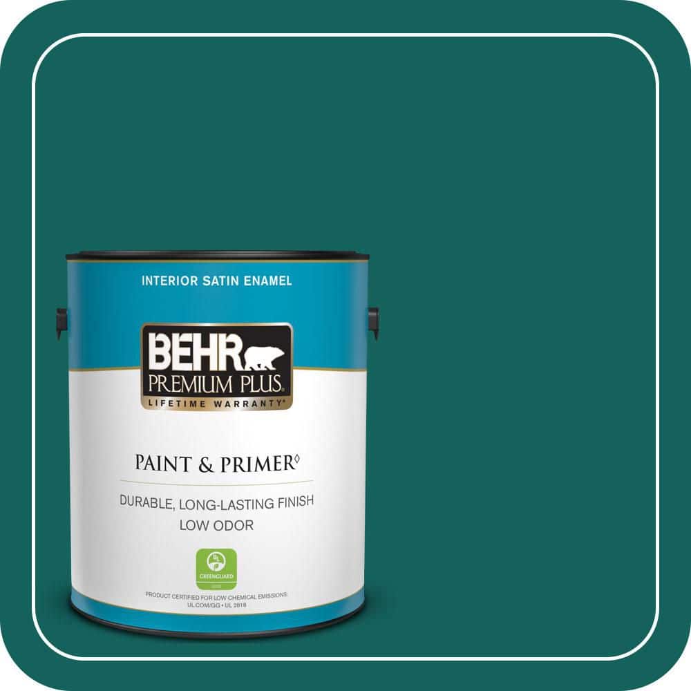 1 gal. #S-H-490 Billiard Table Satin Enamel Low Odor Interior Paint & Primer price history on PriceWatchPro