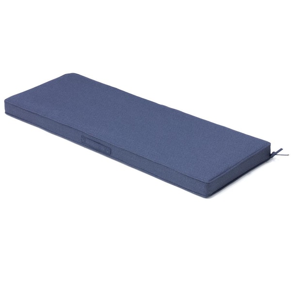 48 in. x 18.5 in. 1-Piece Outdoor Bench Cushion Patio Bench Cushions Porch Swing Replacement Pad in Sky