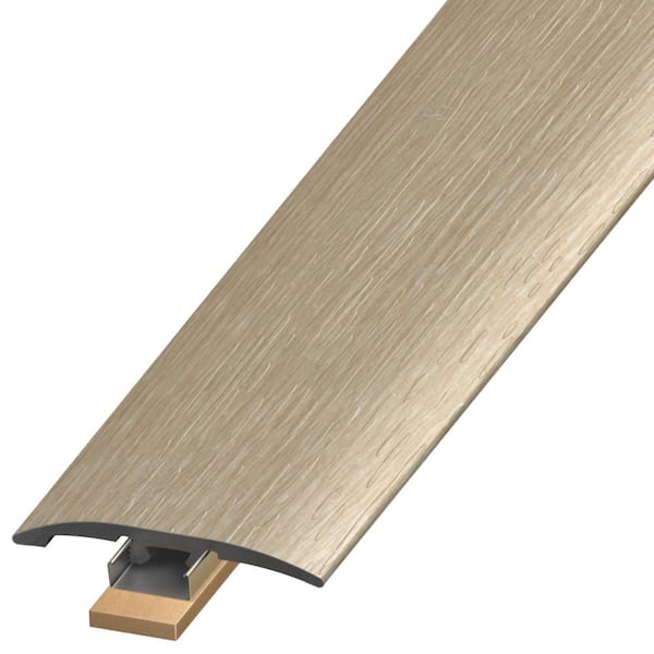 Harmony Haus Gallery Greige 0.25 in. T x 2 in. W x 94 in. L Woodlook Vinyl Plank 3n1 Trim