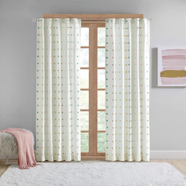 Ensley Multi Cotton 50 in. W x 84 in. L Room Darkening (Single Panel)