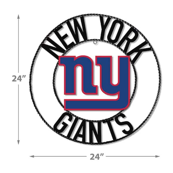 New York Giants 24' Wrought Iron Wall Art
