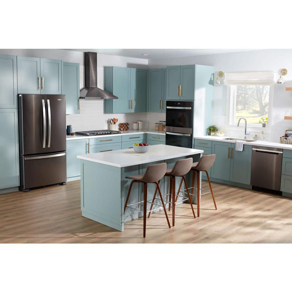 Whirlpool 36 in. Wide Counter Depth French Door Refrigerator in Black 36 in. on Fridge.com