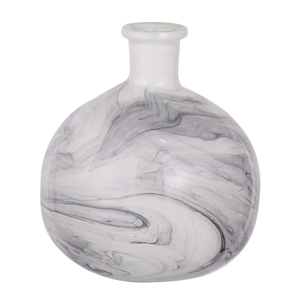 Svirla Whit and Black Round Swirl Vase price history on PriceWatchPro