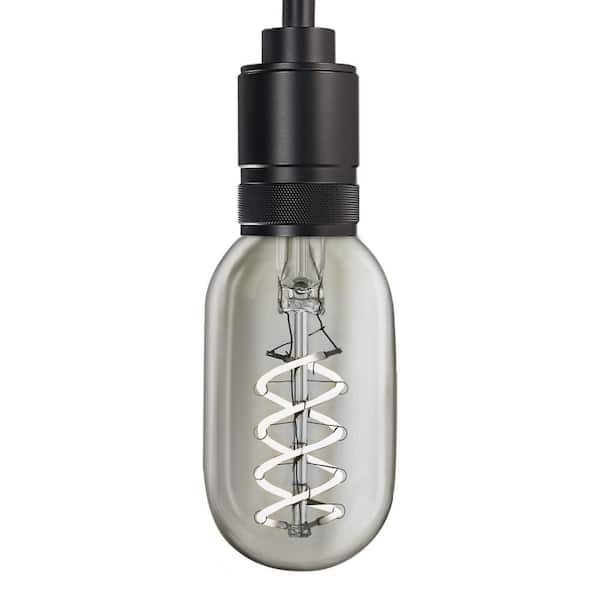 40-Watt Equivalent T14 Dimmable Spiral Filament Clear Glass E26 Vintage Edison LED Light Bulb, Daylight